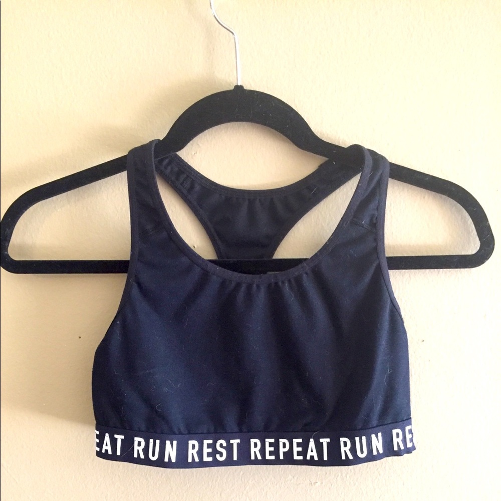 Run Rest Repeat sports bra